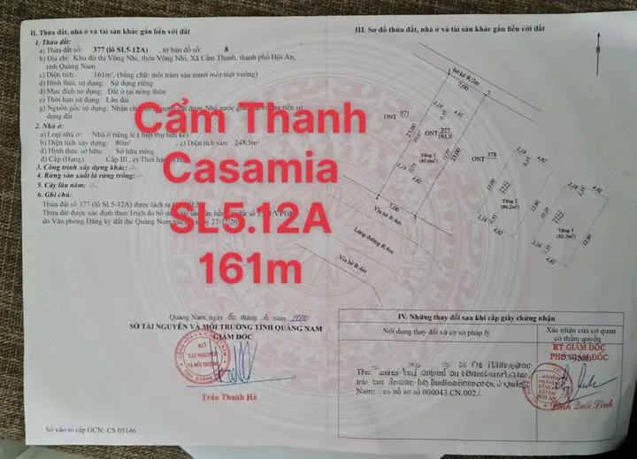 Với 7,5 Tỷ Sở Hữu Lâu Dài Căn Biệt Thự Cao Cấp Casamia Hội An View Cực Thoáng Mát HAY 1 Căn Hộ 60m tại Hà Nội (MS29)