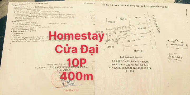 Bán đất tặng Villa mặt kiệt Cửa Đại - Hội An. Vị trí kinh doanh sầm uất bậc nhất tuyến đường Cửa Đại. Giá Tốt (MS227)
