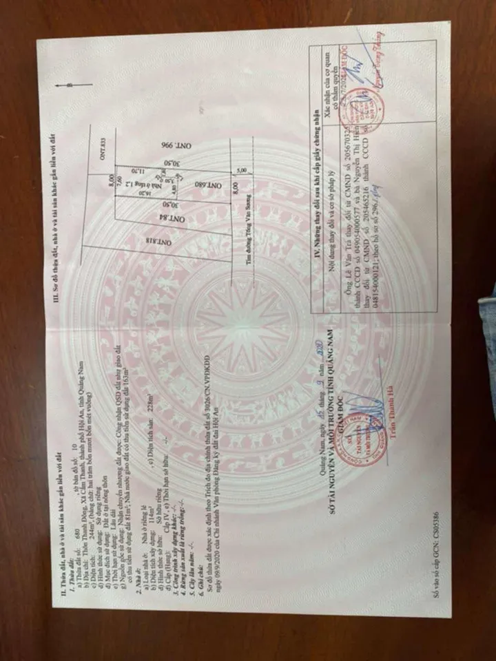 Bán nhà mặt tiền Đường Tống Văn Sương - Hội An. Ngay Chợ Bà Lê. Cách Phố Cổ chỉ 2,5km (MS439)