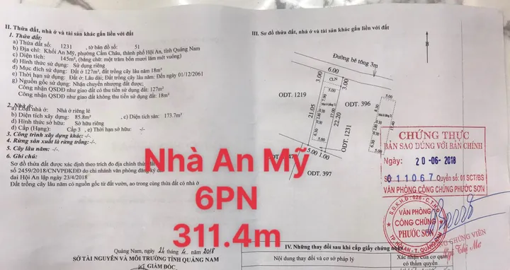 Bán Homestay View Lúa Cánh Đồng An Mỹ - Hội An - Cách đường Lê Thánh Tông chỉ 50m (MS52)