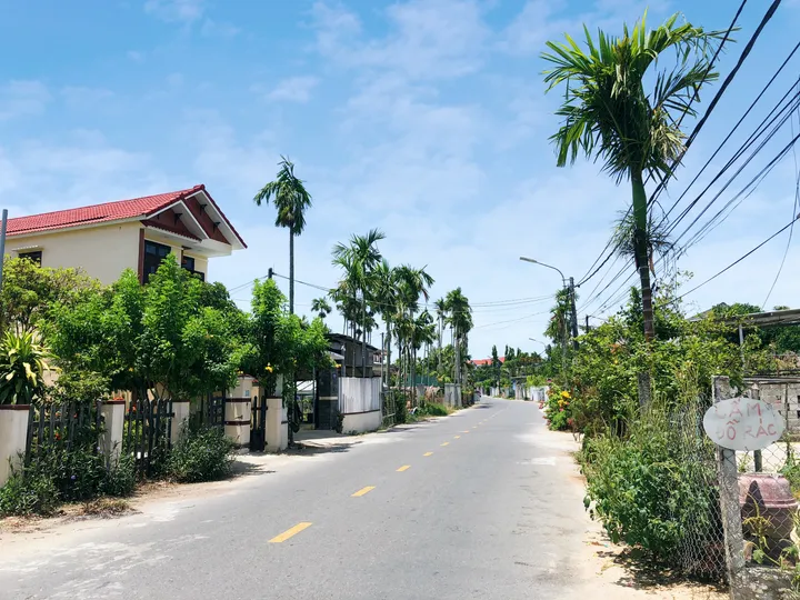 HÀNG HIẾM : Sở Hữu Mặt View Lúa Lên Đến 55m mặt tiền đường Lê Thánh Tông - An Mỹ - Hội An. - Giá chỉ 26 triệu/m (MS438)