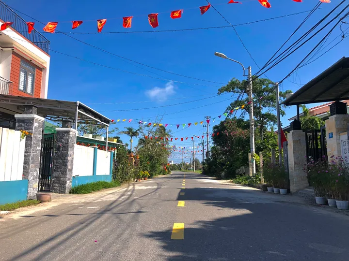 HÀNG HIẾM : Sở Hữu Mặt View Lúa Lên Đến 55m mặt tiền đường Lê Thánh Tông - An Mỹ - Hội An. - Giá chỉ 26 triệu/m (MS438)