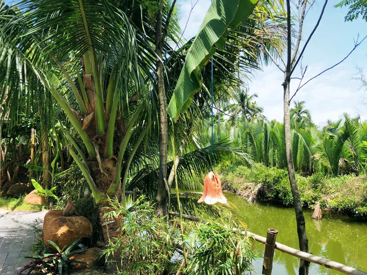 Hoàn toàn đất ở lên đến 2222m mặt tiền đường DX17 Cẩm Thanh Hội An View Dừa Sông - Phù hợp xây dựng Resort Mini (MS464)